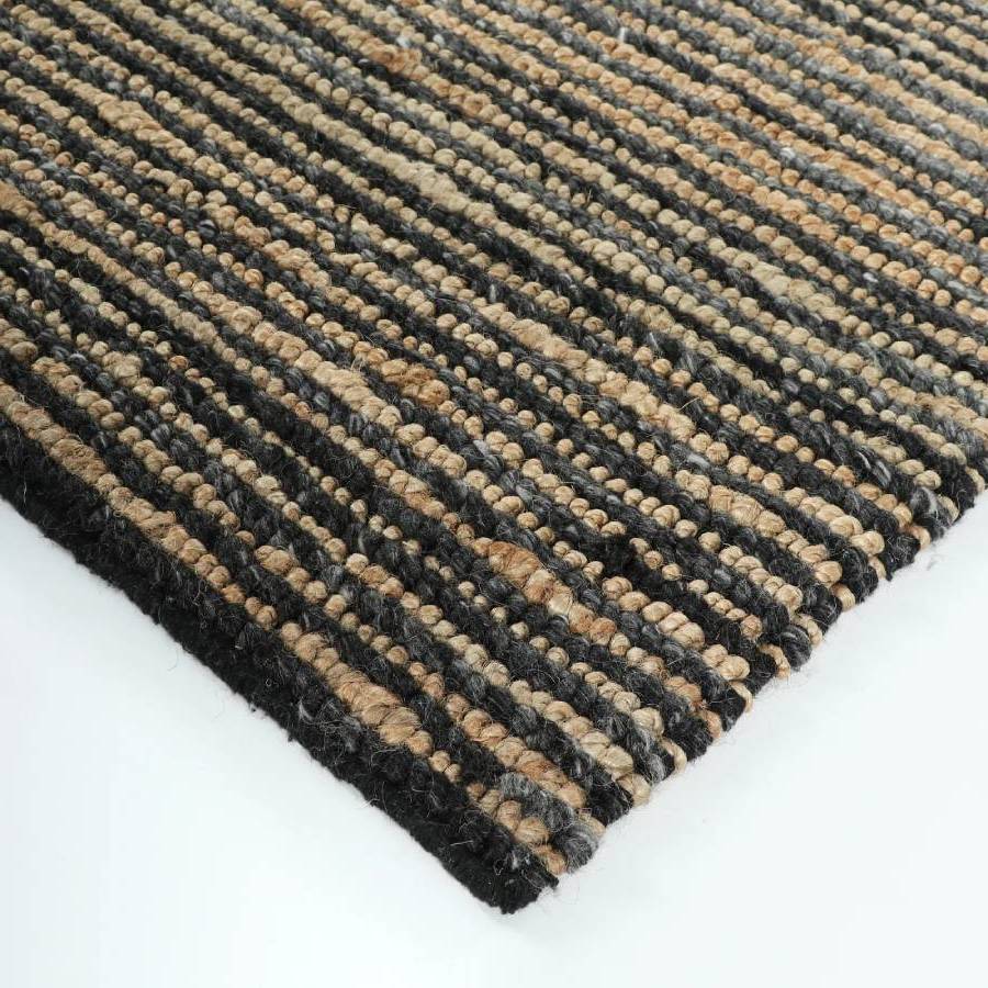 The Lima jute & wool entrance mat in charcoal 