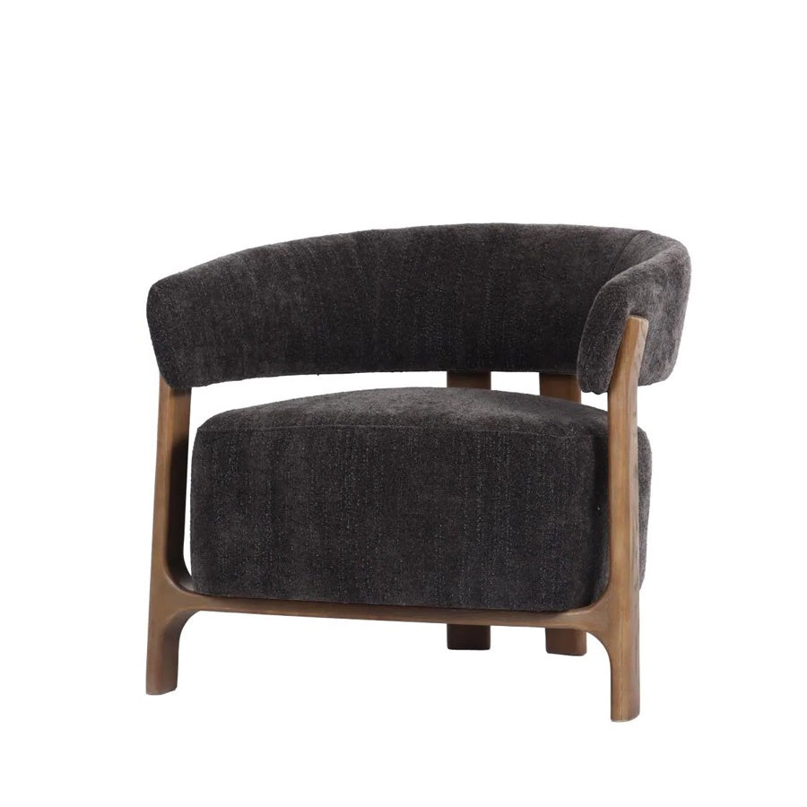 luna armchair in steel
