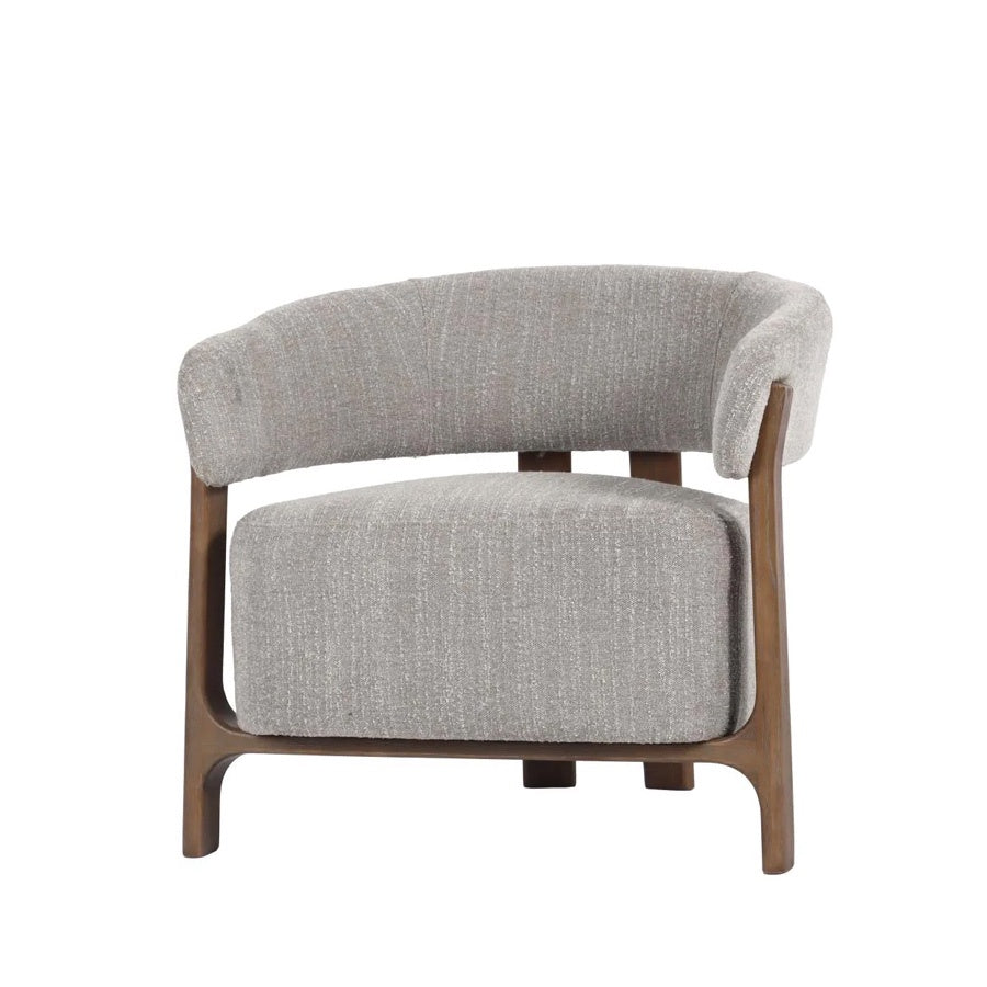 luna armchair in taupe