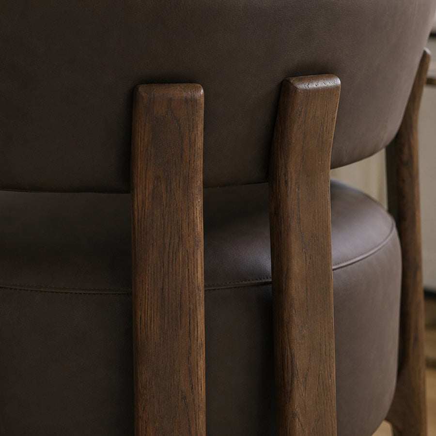 LUNA | chocolate leather