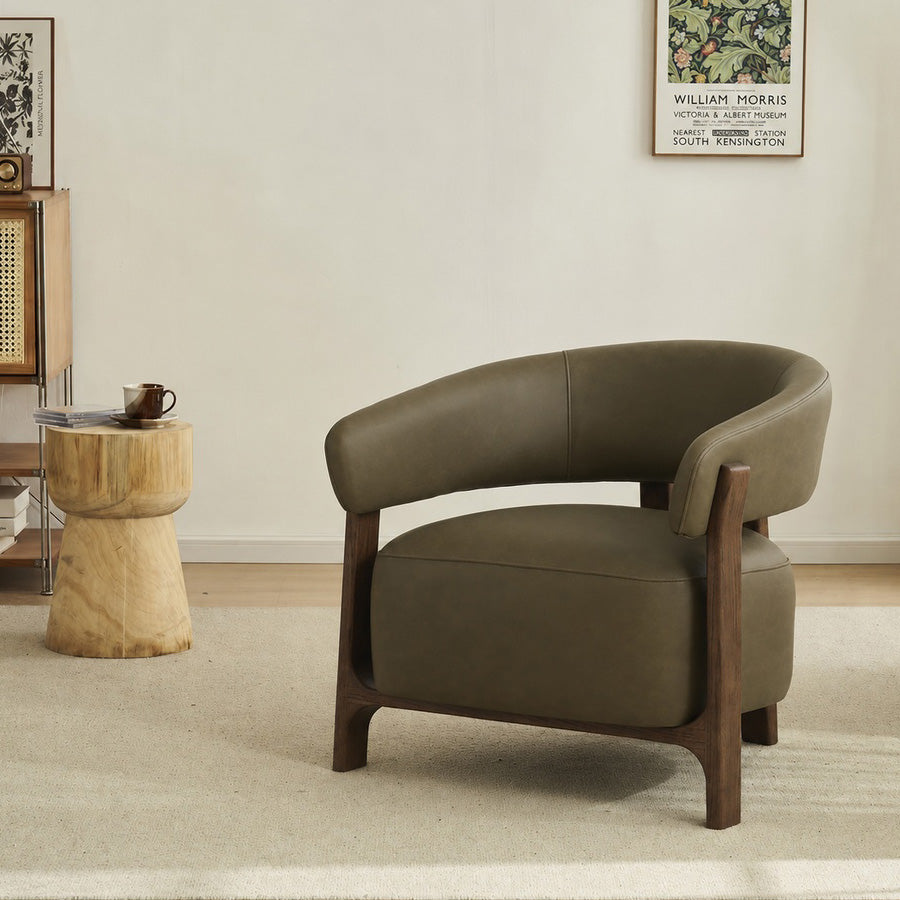 LUNA | olive leather