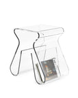 MAGINO | stool / magazine holder - clear