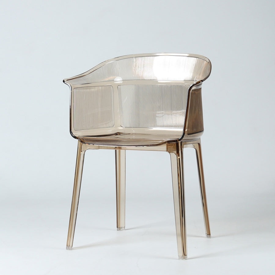 MARS | dining chair - transparent amber