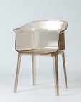 MARS | dining chair - transparent amber