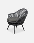 Mirador outdoor chair in charcoal