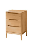 Ghost 3 drawer bedside - Clear 