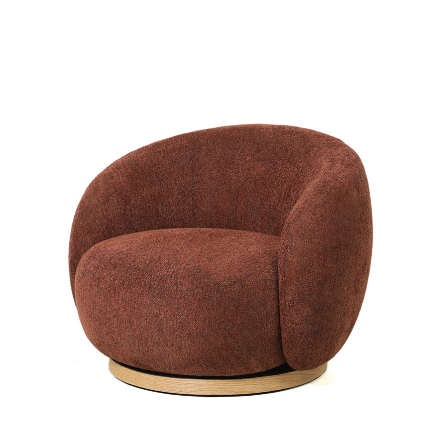 Nord swivel armchair