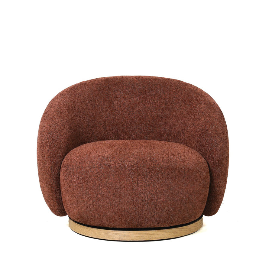 Nord swivel armchair