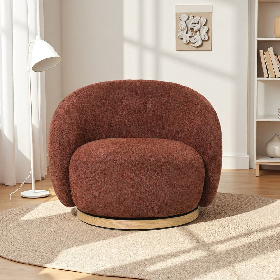 Nord swivel armchair