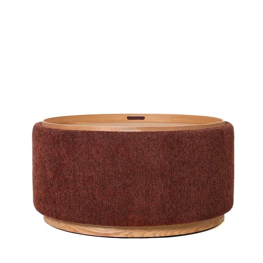 Nord Large Ottoman - burnt ochre