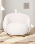 Nord swivel armchair