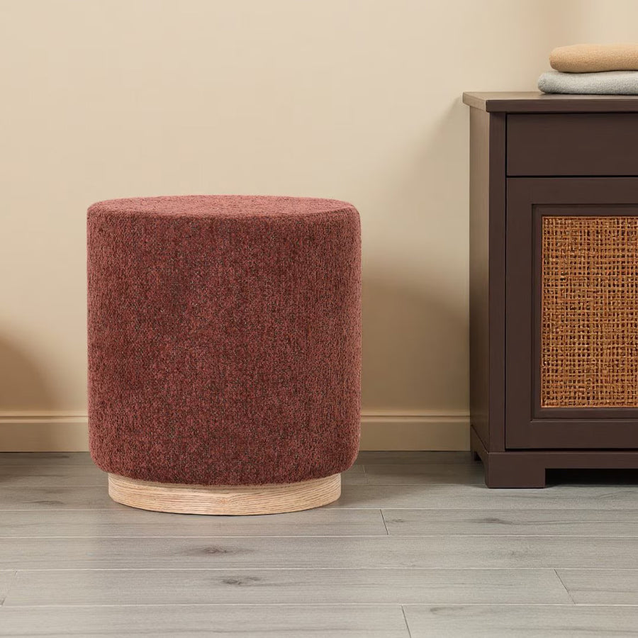 Nord Small Ottoman - burnt ochre