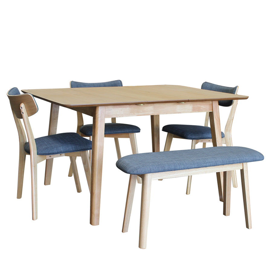 NORDIK | rectangle extension dining table - natural oak