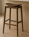 Oslo barstool in walnut