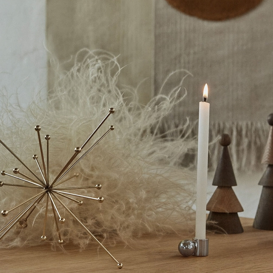 Palloa silver candle holder
