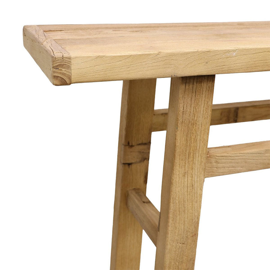 Parq long console table in natural | Stacks Furniture | Wellington ...