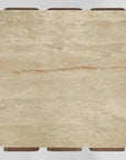 Porto travertine side table