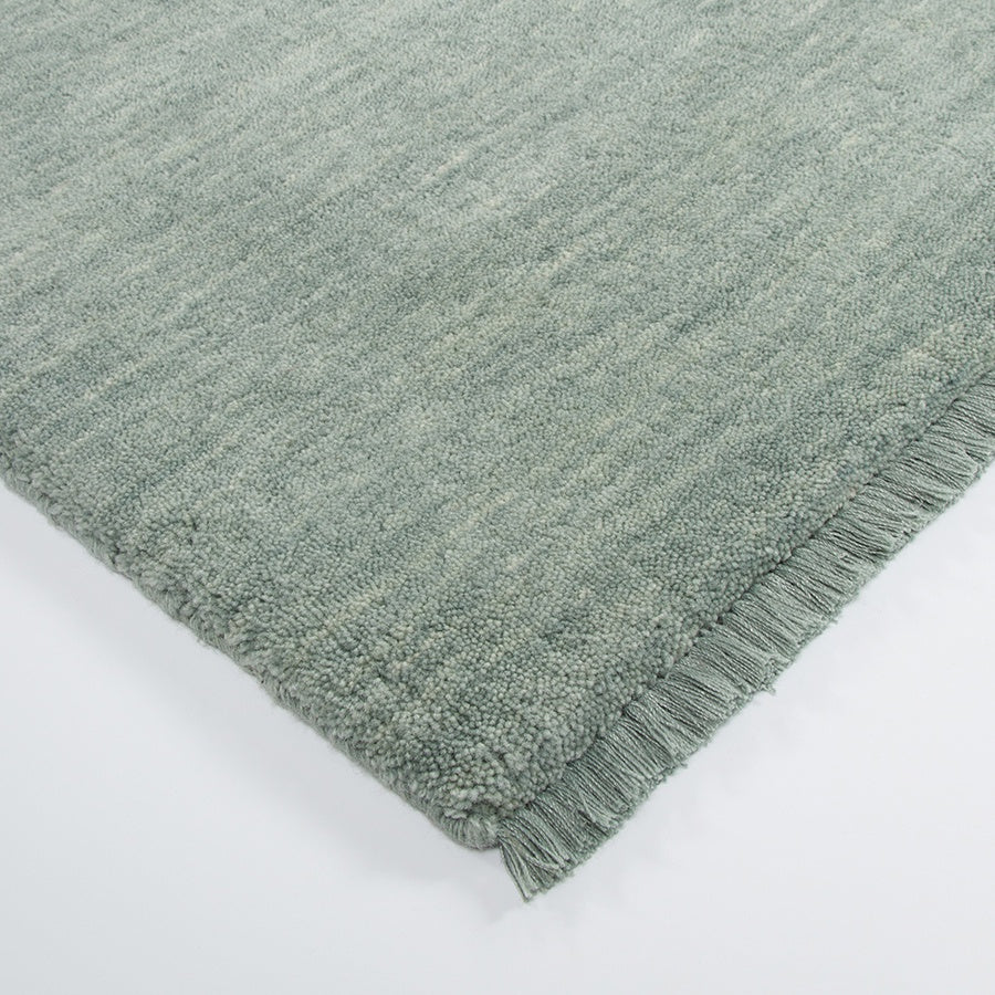 Sandringham Wool Rug in Aquamarine