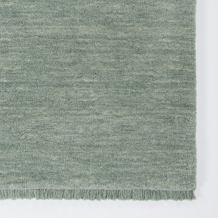 Sandringham Wool Rug in Aquamarine