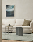 Sandringham Wool Rug in Aquamarine