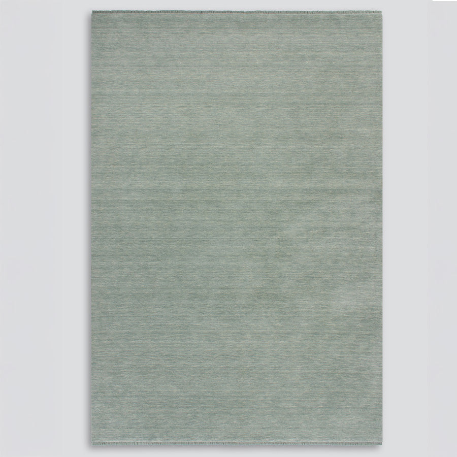 Sandringham Wool Rug in Aquamarine