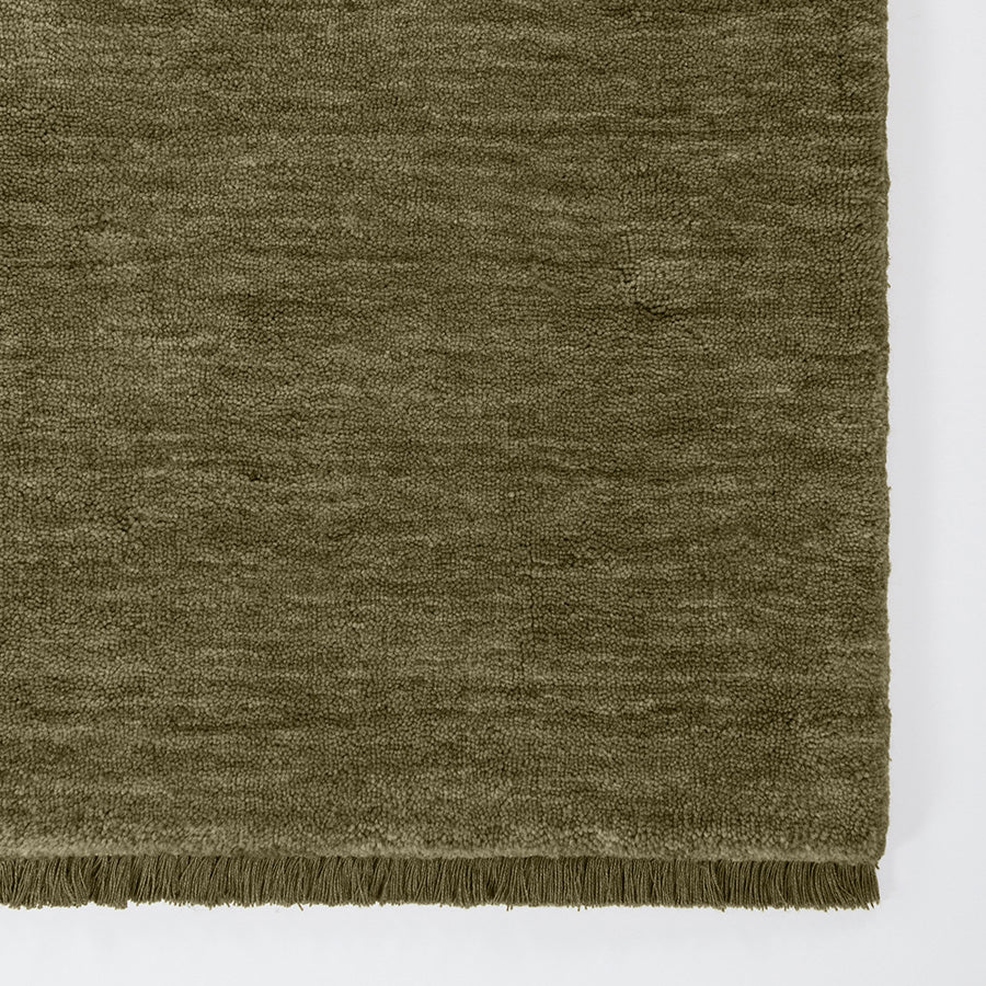 Sandringham wool rug in basil