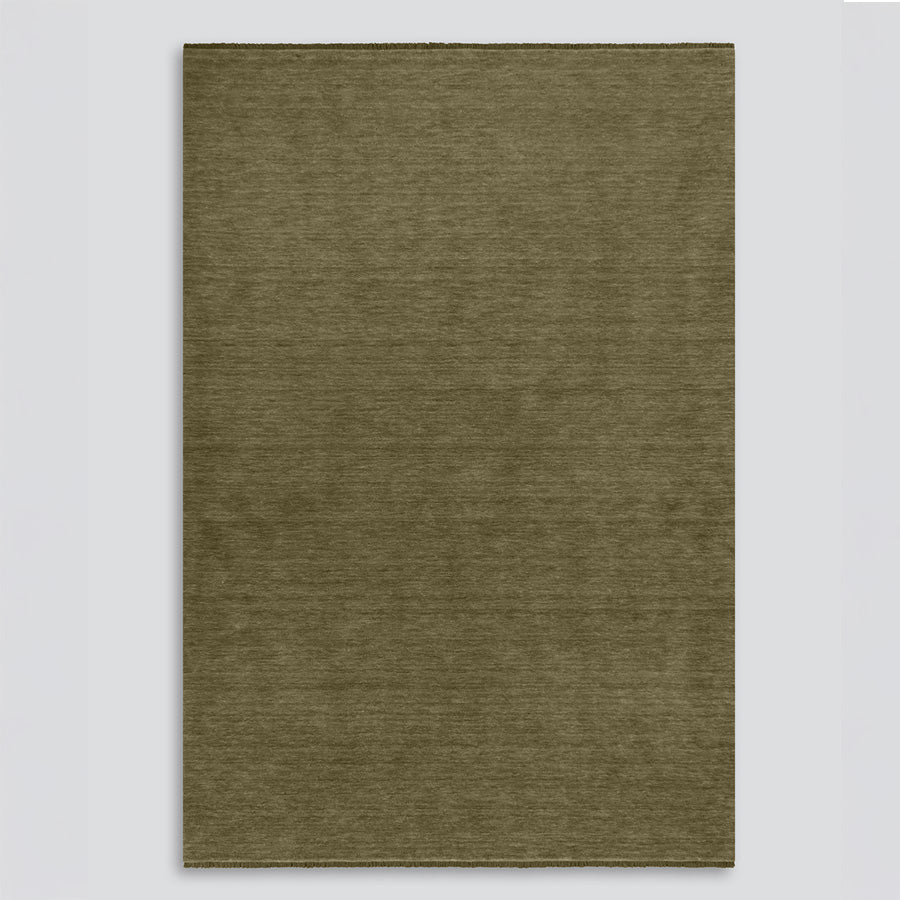 Sandringham wool rug in basil 