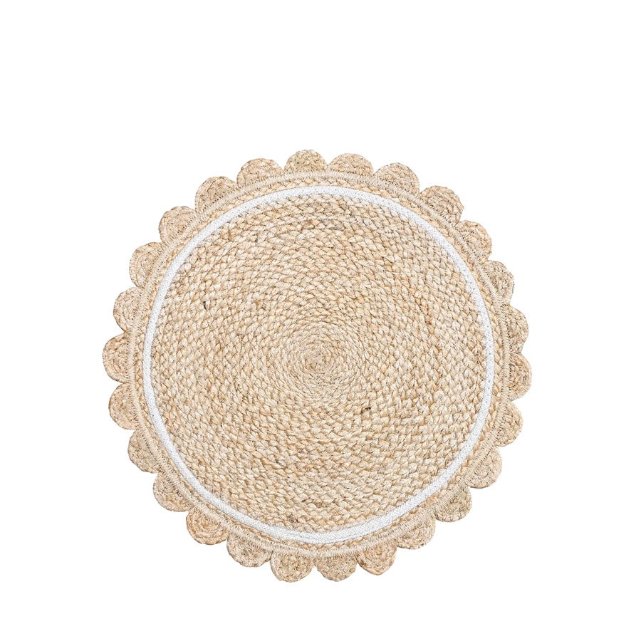 Scalloped Jute Placemat