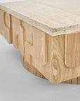 Solara travertine coffee table 