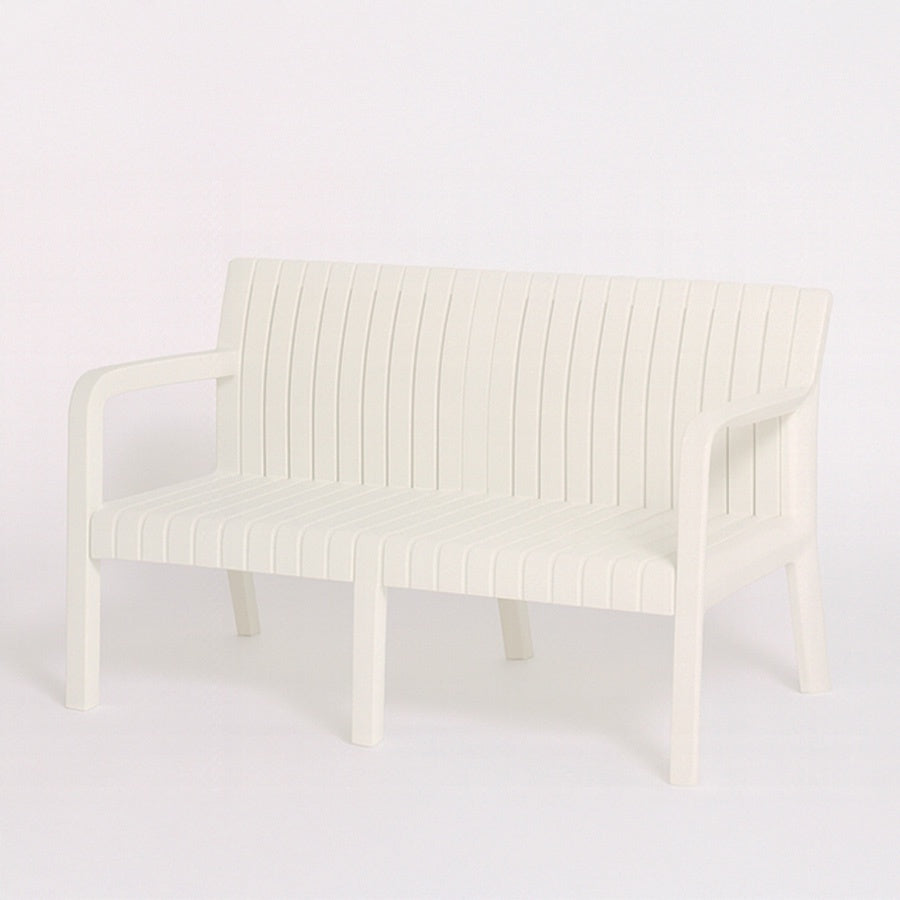 Story 2 seat outdoor sofa in white