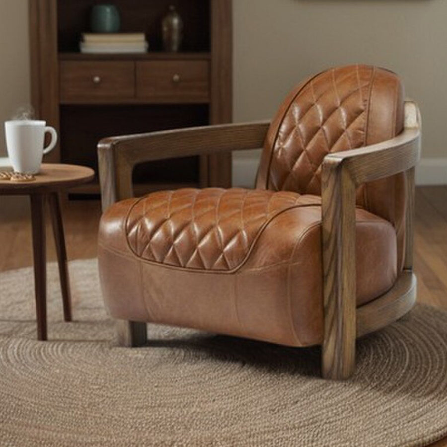 Strattonburg leather armchair 