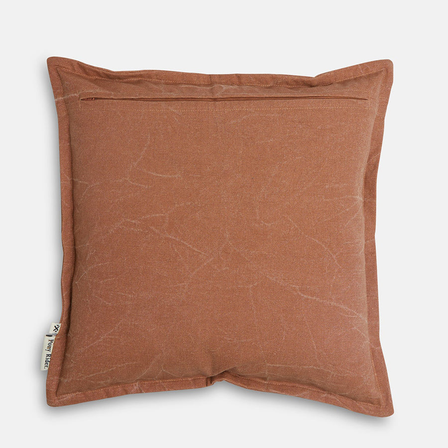 Sundowner cushion in amber brown