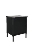 Tasman Black Bedside Table