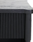 Tasman Black Bedside Table
