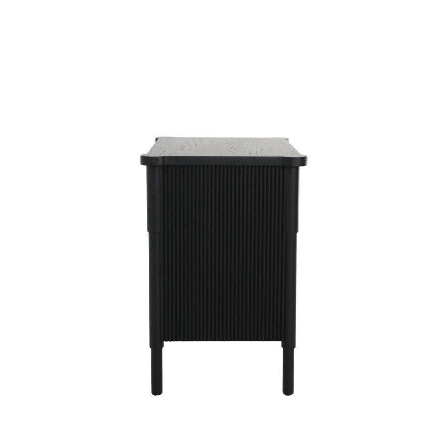 Tasman Black Bedside Table