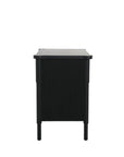 Tasman Black Bedside Table