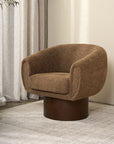 Theo swivel chair in brick