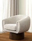 Theo swivel chair in espresso