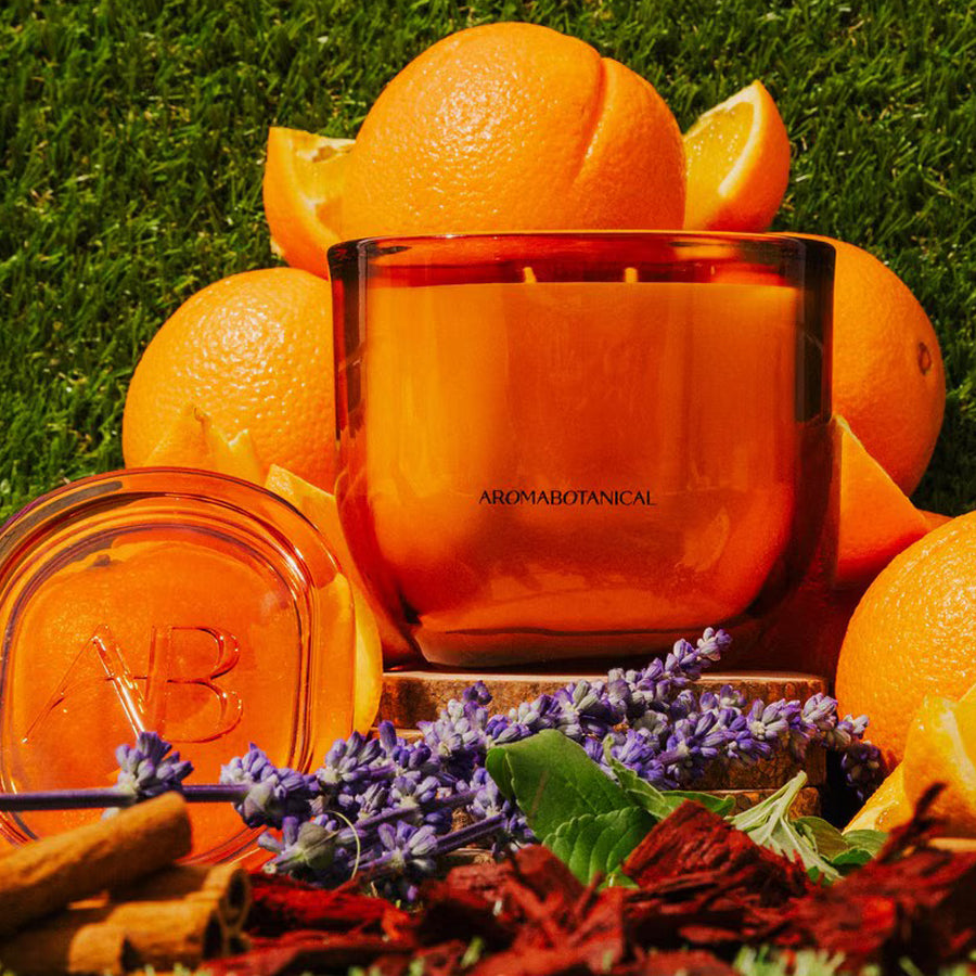 Scented candle | Valecia Orange &amp; Champagne
