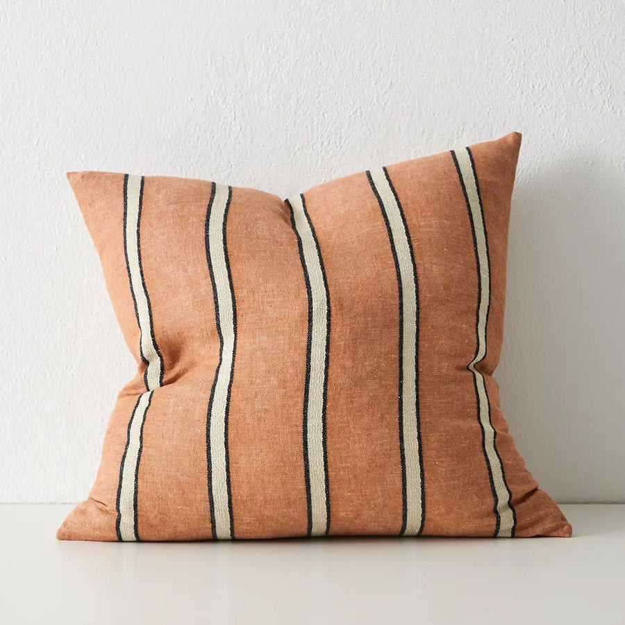 Vinnie cushion in terracotta