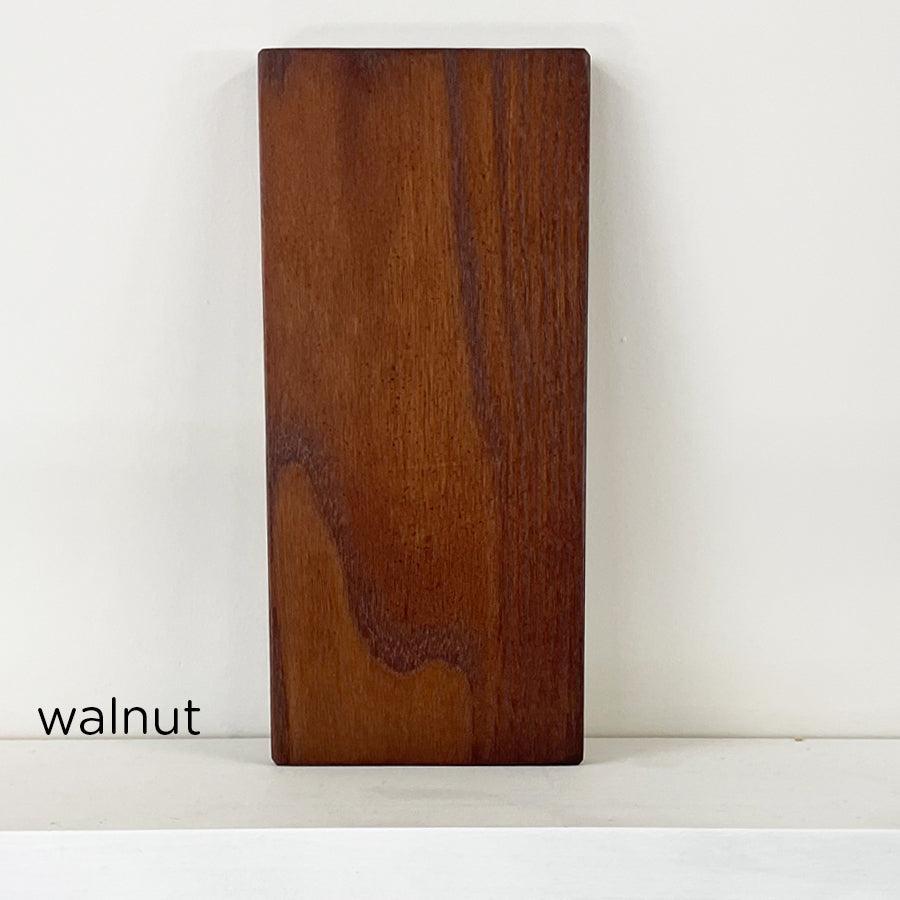 Ghost 1.2 2 drawer bedside - walnut stain