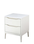 Ghost 2 drawer bedside - White