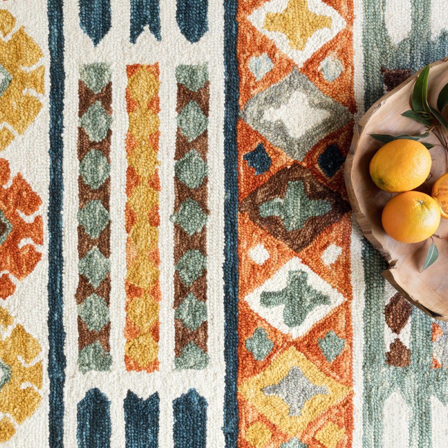 Zharah Wool Patterned Rug