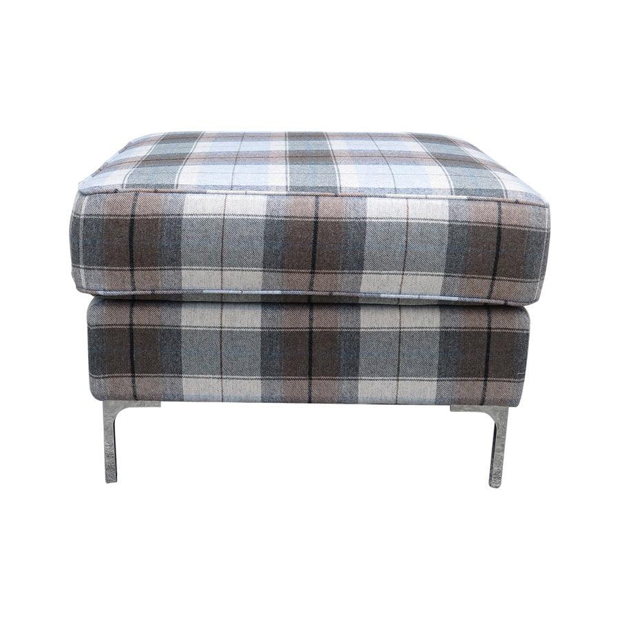 Pillow top ottoman in eltham seaglass