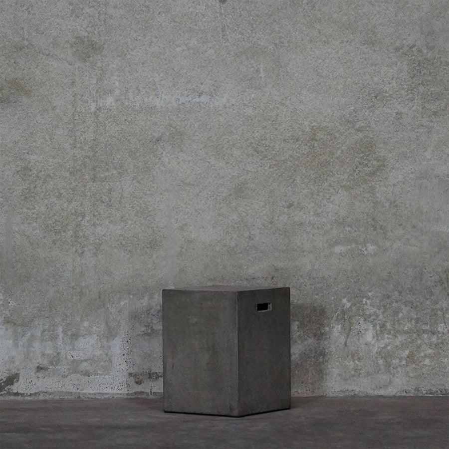 concrete square stool 