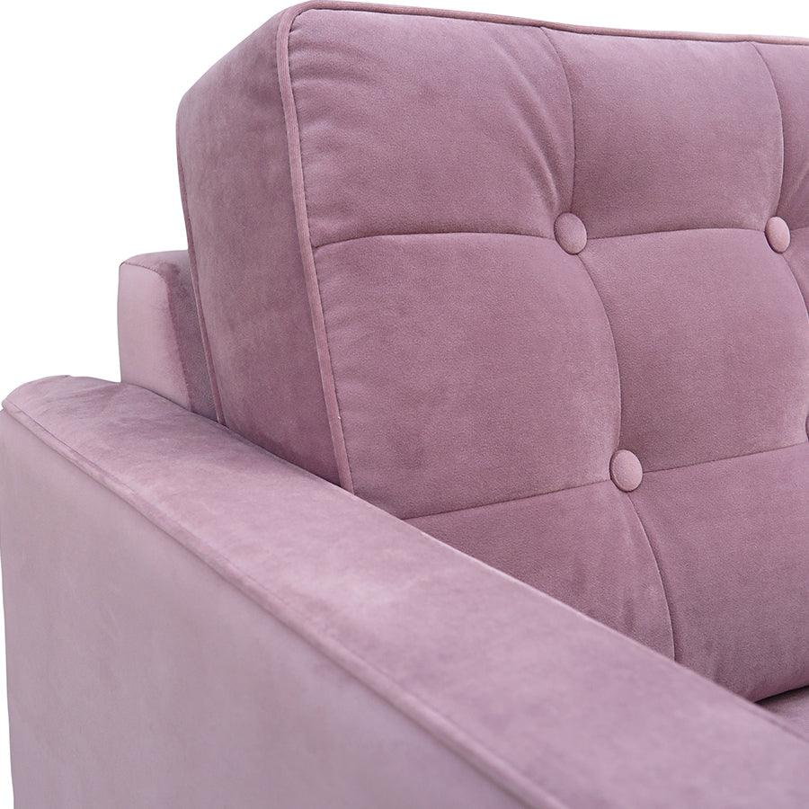 Chanel sofa in plush violet 