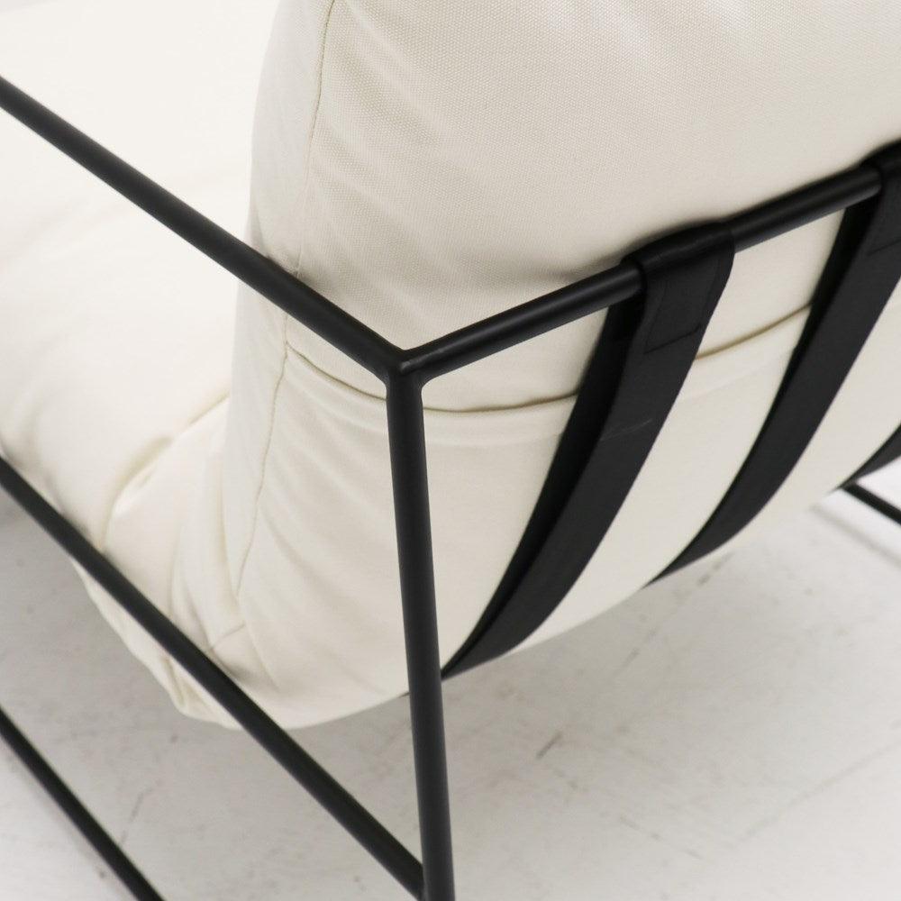 metal frame armchair 