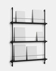 Moebe Magazine 3 Shelf System - Black