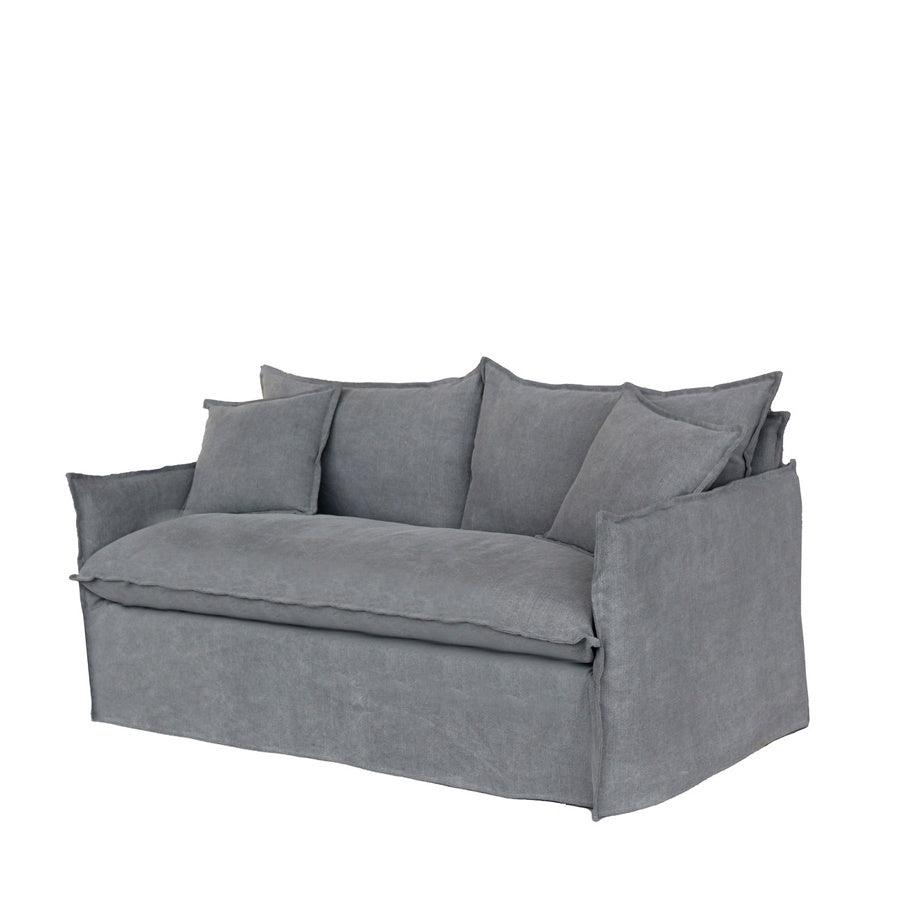 Chantilly Slip Cover 3 Seat Sofa - Charcoal