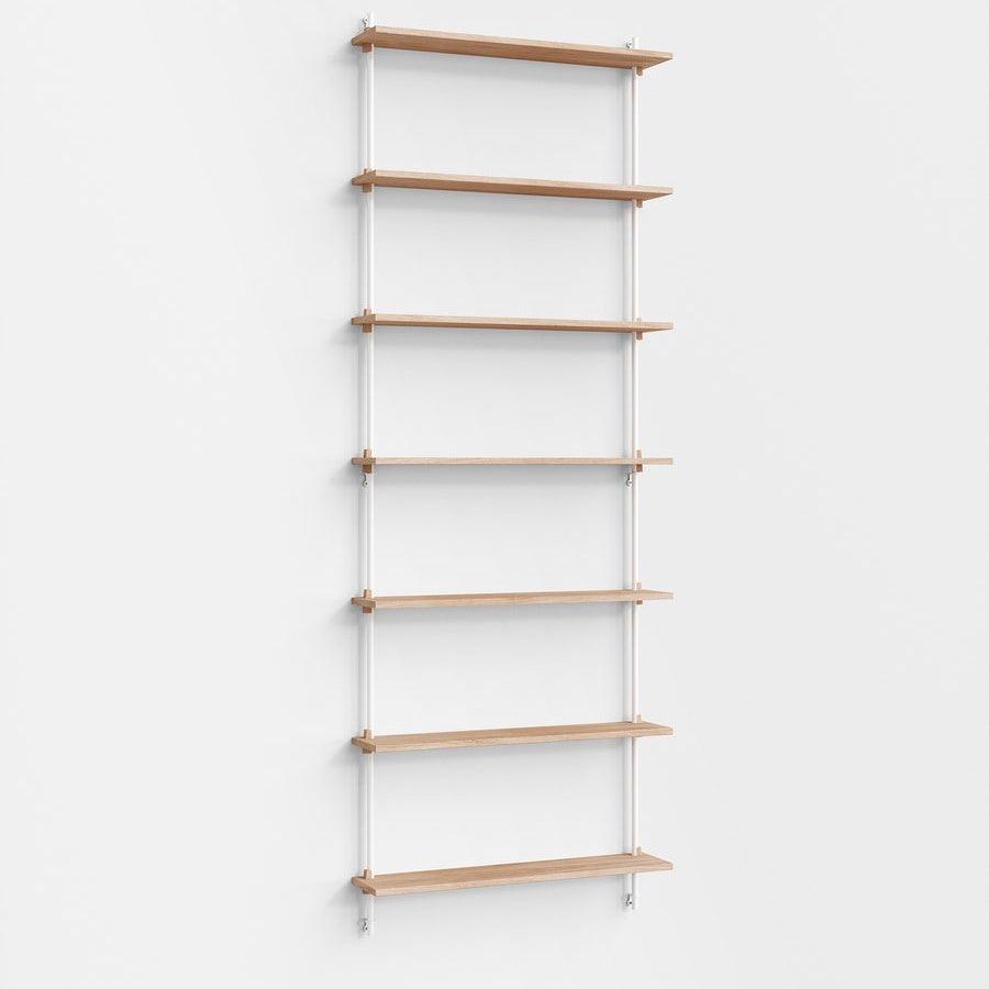 Moebe Wall Tall Shelf System - Oak B